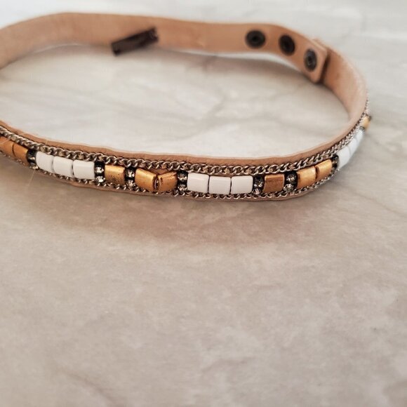 ✨ Stella & Dot Rhinestones Crystals Pave Beads Beaded Cady Wrap Bracelet ✨ - Picture 4 of 12